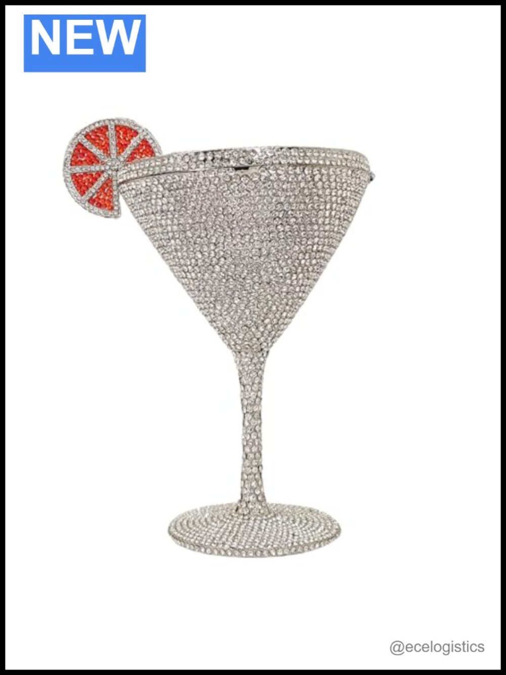Rhinestone Goblet Evening Bag Clutch Purse Women's Cocktail Crystal Party